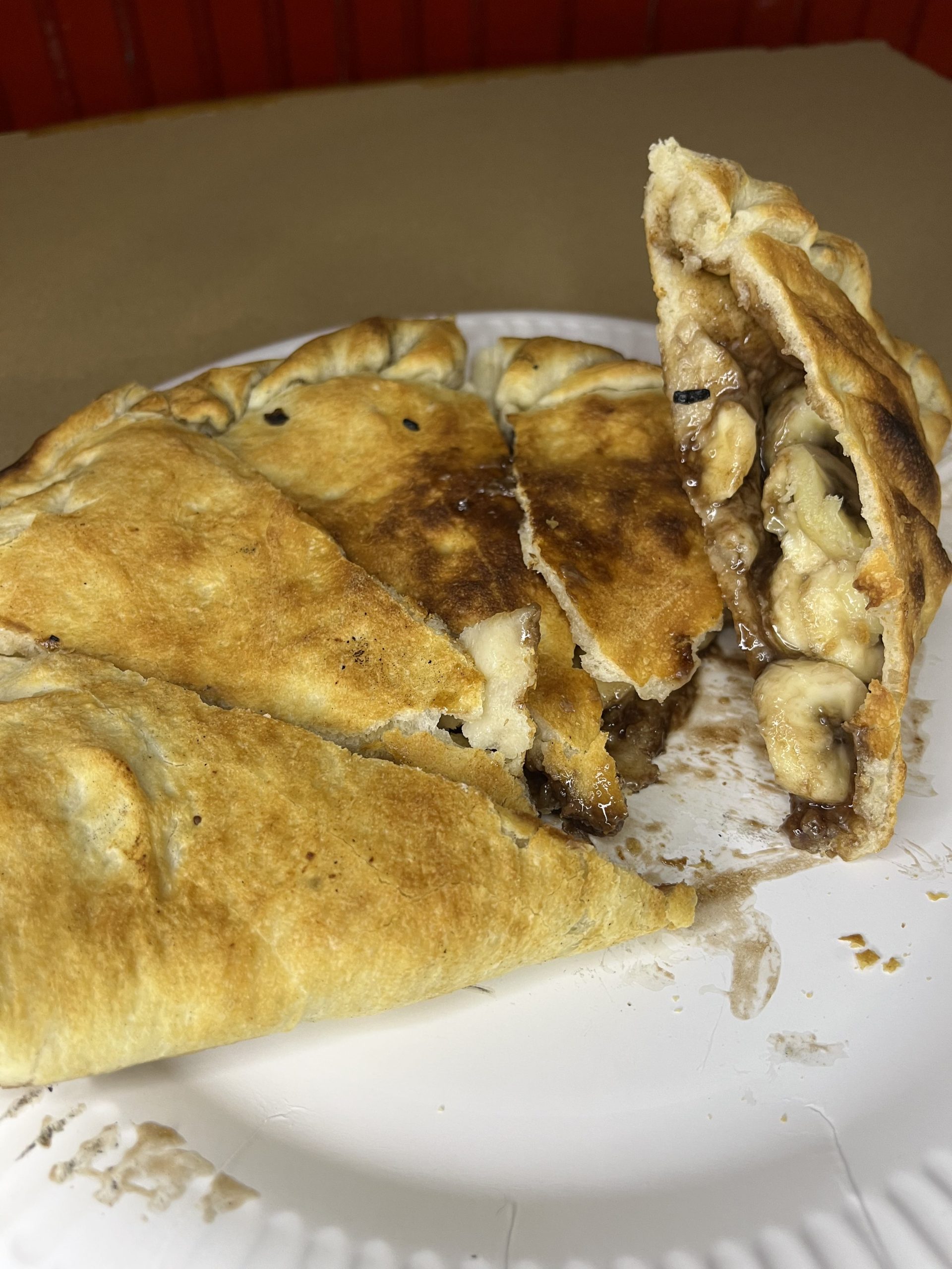 Nutellás-banános calzone